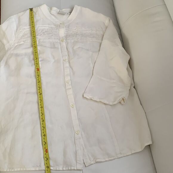 Emma James Linen Blend Blouse/ Skirt Set  Size 12 - Picture 7 of 16